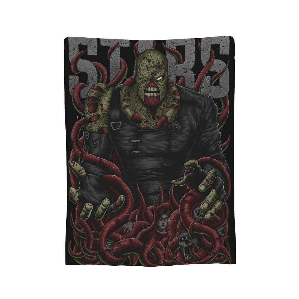 Злобные жители Остерегайтесь Крысиного одеяла Фланелевый принт Леон Кеннеди Ультрамягкое покрывало для постели Наружные покрывала