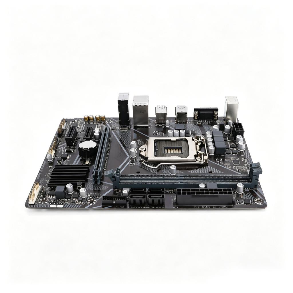 Компьютерная материнская плата H410M S2 LGA1200 для процессоров I9 I7 I5 I3, форм-фактор M ATX, с поддержкой до 64 ГБ DDR4