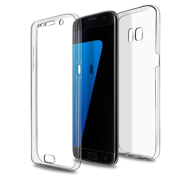 Coque Etui Housse Pour Samsung S8 PLUS 360° Clear FULL TPU Gel Silicone Tactile