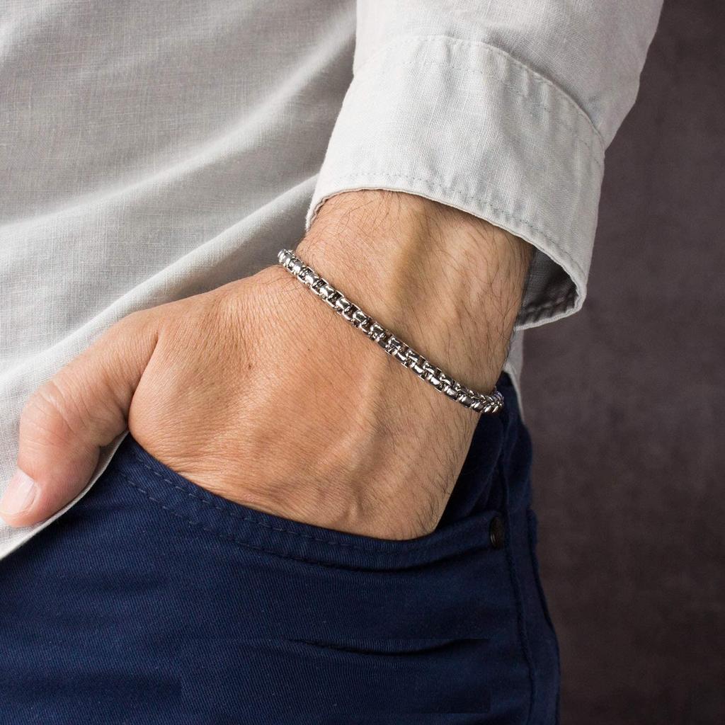 Кубинский браслет-цепочка из нержавеющей стали 316L для мужчин и женщин Фигаро, винтажный металлический викинг, Kpop Pulseras, эмо, милые роскошные ювелирные изделия, подарок