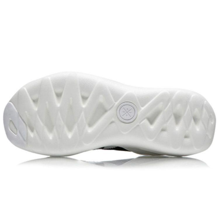 Li-Ning Баскетбольные кроссовки Wudao Shock Absorbing Anti-Slip Mid-Top Retro, мужские кроссовки, черные, белые, ABCM097-4