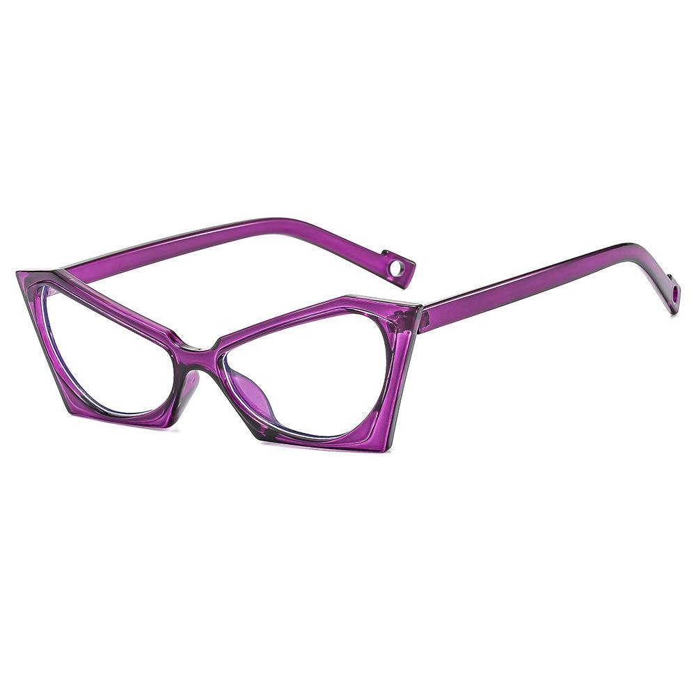 Anti-blue light personalized glasses frame European and American personality elegant niche glasses frame fashion trend versatile high-end flat mirror