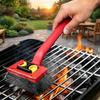 Replaceable Pads Safe Grill Grate Scrubber Stainless Steel Grease Remover Brush  Home Use