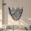 Ocean Inspired Backdrop Fishing Net Wall Decoration, Lighted Coastal Art, Light-Up Decorative Theme Room Decorations Netting Hanging for Beach