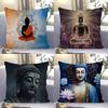Buddha Cushion Cover Pillowcase Upholstery Sofa Throw Pillow Home Decor Pillowcas
