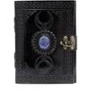 Moon Blue Lapiz Gemstone Studded Vintage Writing Handmade Leather Notebook