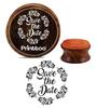 Printtoo Round Save The Date с цветочным узором Деревянные резиновые штампы Craft Textile-2