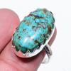 Tibetan Turquoise Gemstone Handmade 925 Sterling Silver Jewelry Ring Size 9 B8p98