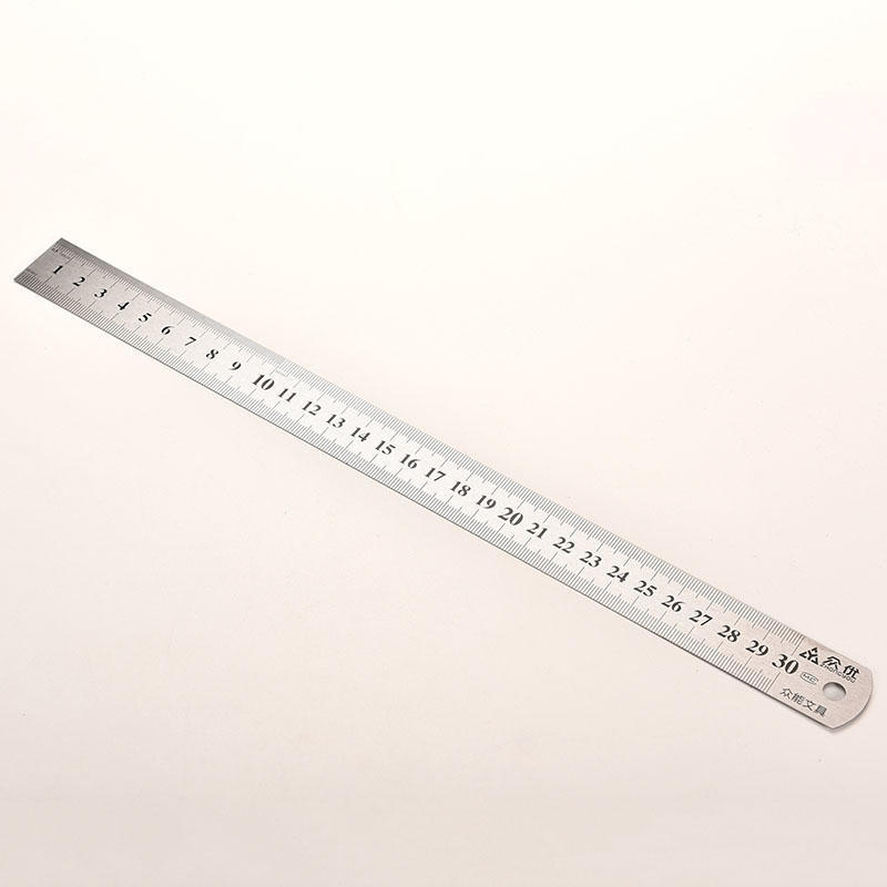 30Cm Stainless Metal Ruler Metric Rule Precision Double Sided Measuring Tool 3Cc