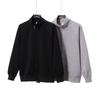 Однотонная куртка-кардиган на молнии со стойкой воротником, мужская осенняя модная простая спортивная и повседневная кофта с двойной молнией