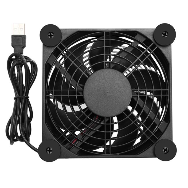 120mm USB 5V Cooling Fan Portable Cooling Fan for Tablet TV Receiver Router DVR Computer Cabinet Component Cooling