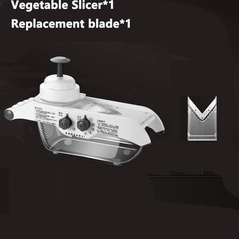 Многофункциональная ломтерезка для лимона, овощная терка с корзиной, V-образный нож, измельчитель фруктов и картофеля, морковная резка, слайсер, кухонные аксессуары