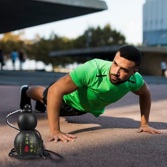 800ML Gourd Water Bottle with Strap Waist Rope Cup Brush Charm DIY Sticker Monkey King Wukong Drinking Bottle