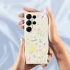 Чехол для Samsung Galaxy S25 Ultra с принтом в виде мелких цветов, ТПУ задняя крышка для телефона с прямыми краями