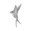 Ubia Hovering Swallow X X Garden Magnet, Silver, 12.8 3.8 8.5 Cm, Figurine, Animal, Decor, Bird, H24109-13