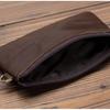 Cowhide Zipper Bag Retro Simple Coin Bag Storage Mini Bag