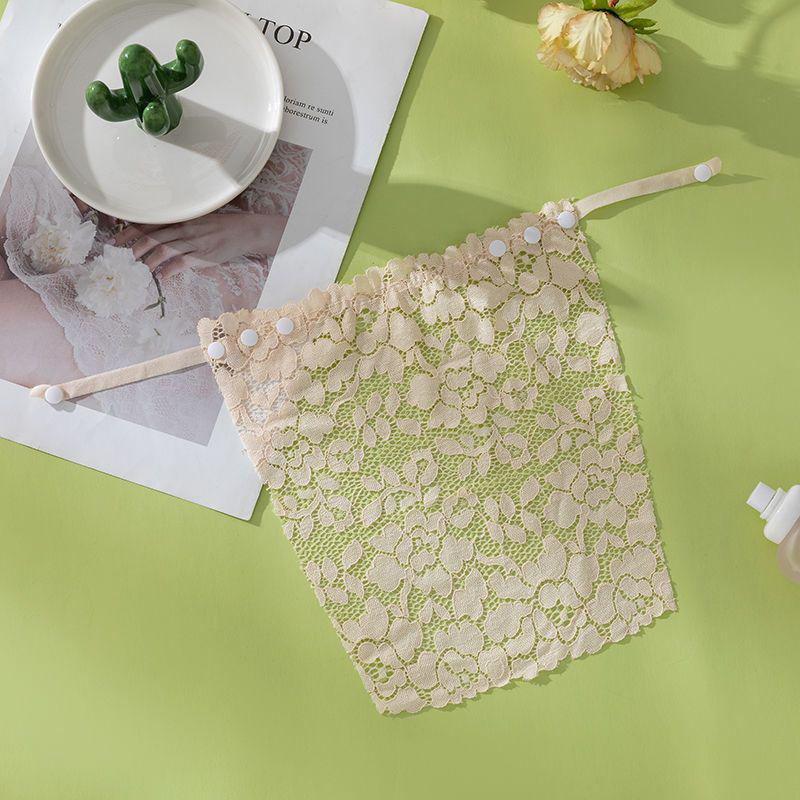 Бесшовный кружевной топ без бретелек для женщин - невидимый бюстгальтер с защитой от воздействия окружающей среды на весну/лето