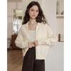 BETU Women's Fall Zip-Up Knit Cardigan