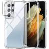 Case and Tempered Glass - Samsung - Galaxy S21 Ultra - Rear Camera Protection - Flexible - Slim
