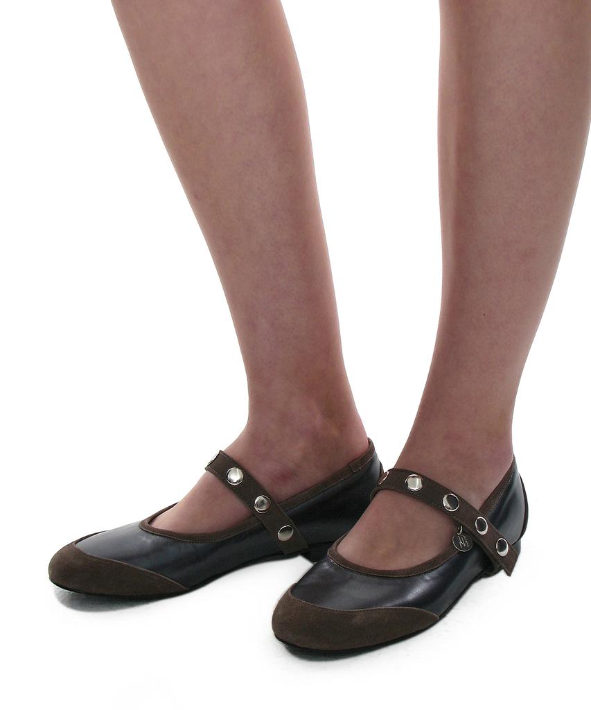 Partimento Women Studded Strap Mary Jane_Navy