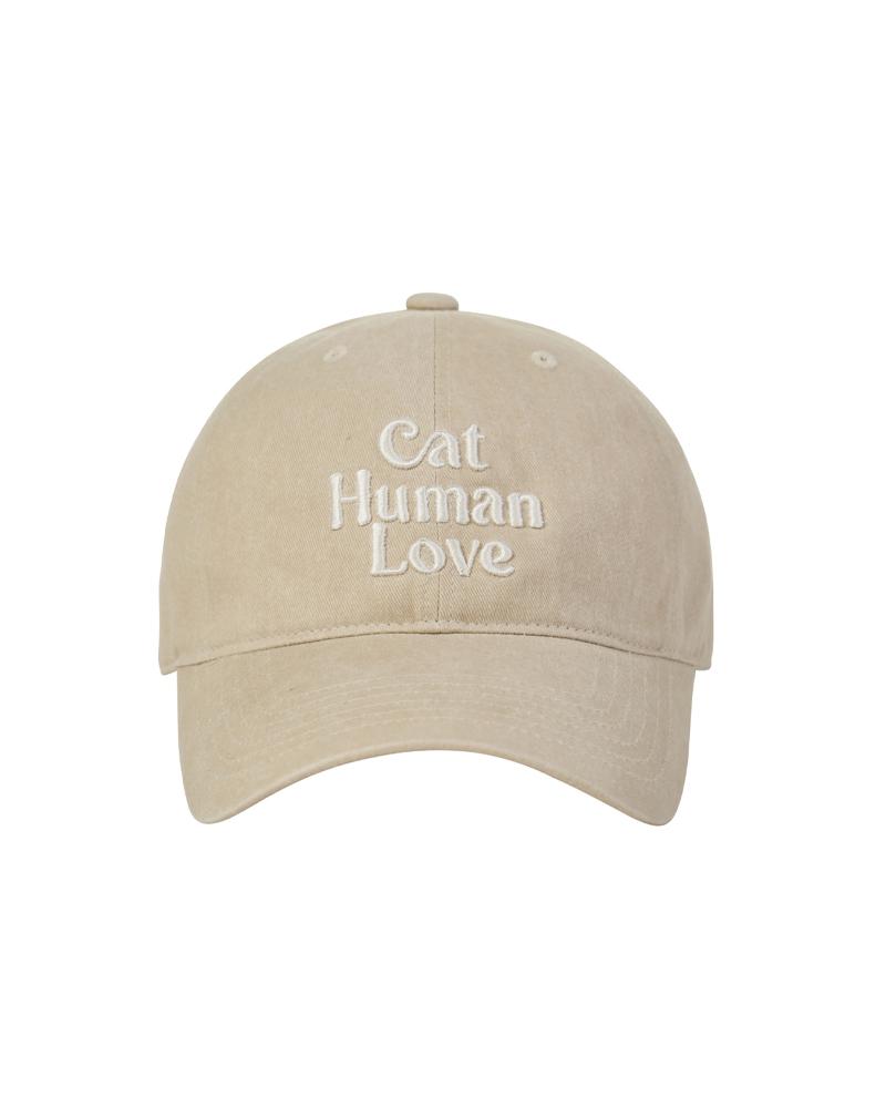 HUMAN N CAT Человек и Кошка Любовь Человека Пигментная Бейсболка [Бежевый]