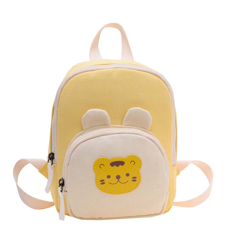 Canvas Kids Backpack Kawaii Children's Handbags for Girl Kindergarten Boy Schoolbag Cartoon Bear Bunny Toddler Bag 2024
