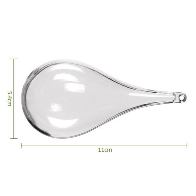 Прозрачный полый пластиковый шар, используемый в качестве рождественского украшения, коробки для конфет и подвески вечных цветов