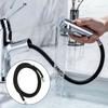 Shower Hose Black Flexible For Sink Kitchen Faucet