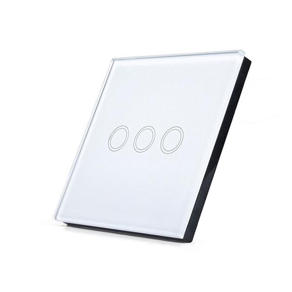 EU TUYA WiFi Smart Touch Switch 1/2/3/4 Gang 100-240V Smart Life Wall Button Smart Light Switches for Home