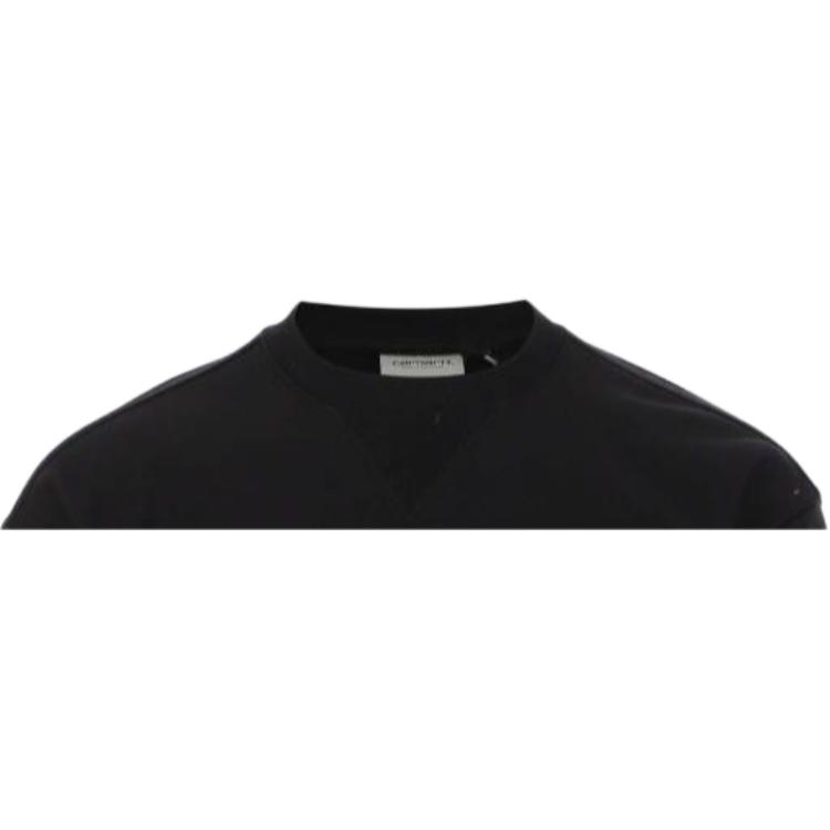 Carhartt WIP SS23 Logo Embroidered Print Sweatshirt Men sweatshirt Black I031408-0D2-XX
