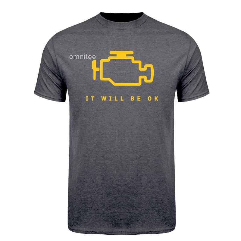 This Little Light of Mine Check Engine Light TShirt Funny Car Mechanic Auto Repair T Shirts Oneck Tops HJ064