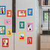 6/12Pcs Magnetic Photo Frame Refrigerator Magnet Picture Art Painting Poster Display Frame