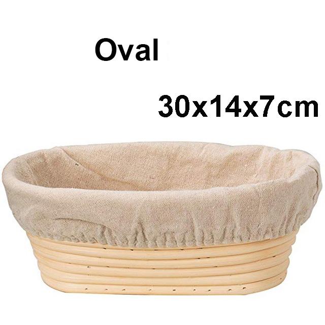 Rattan Bread Proofing Basket Natural Oval Rattan Wicker Dough Fermentation Sourdough Bread Basket