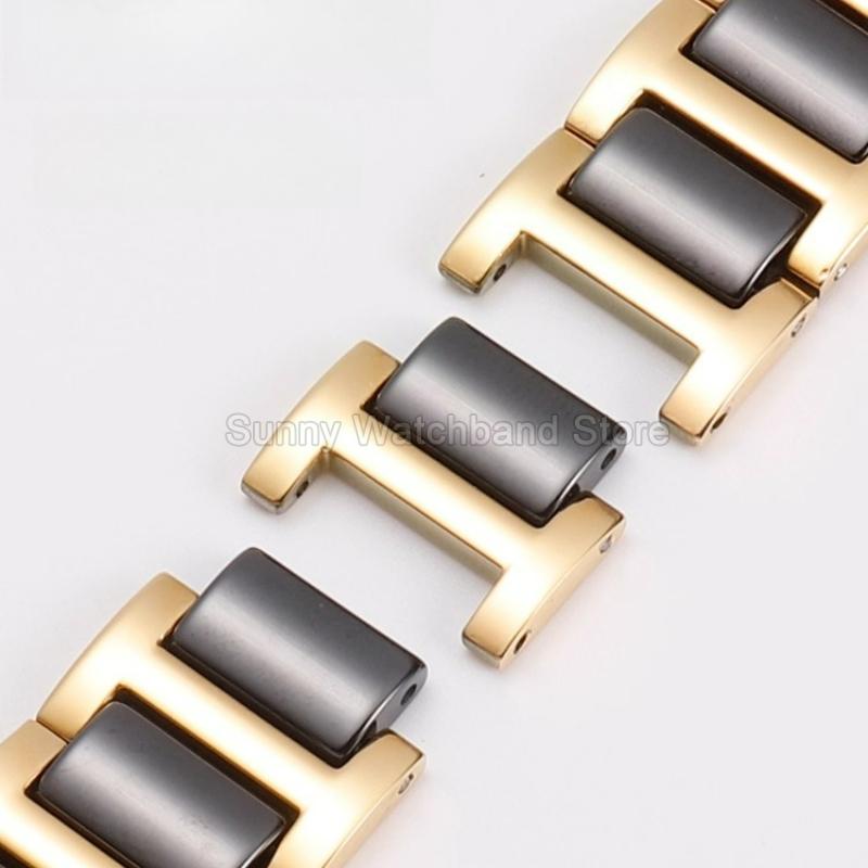 ONEFor DW Armani Casio Tissot TianWang Ремешок для часов из нержавеющей стали, керамики, гипоаллергенный, износостойкий, легко чистится, плоский интерфейсMN