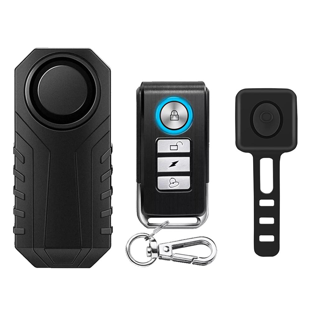 Anchtek Motorcycle Bike Anti-Theft Alarm With Wireless Remote Control Waterproof Bicycle Security Alarm 113dB Electric Car Alarm