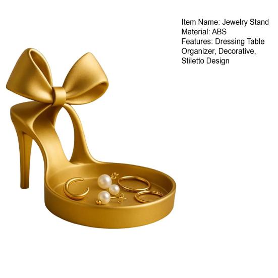 Yousheng High Heel Jewelry Stand Stiletto Design Jewelry Holder Desktop Decorative Jewelry Organizer for Rings Earrings Bracelets Dressing Table