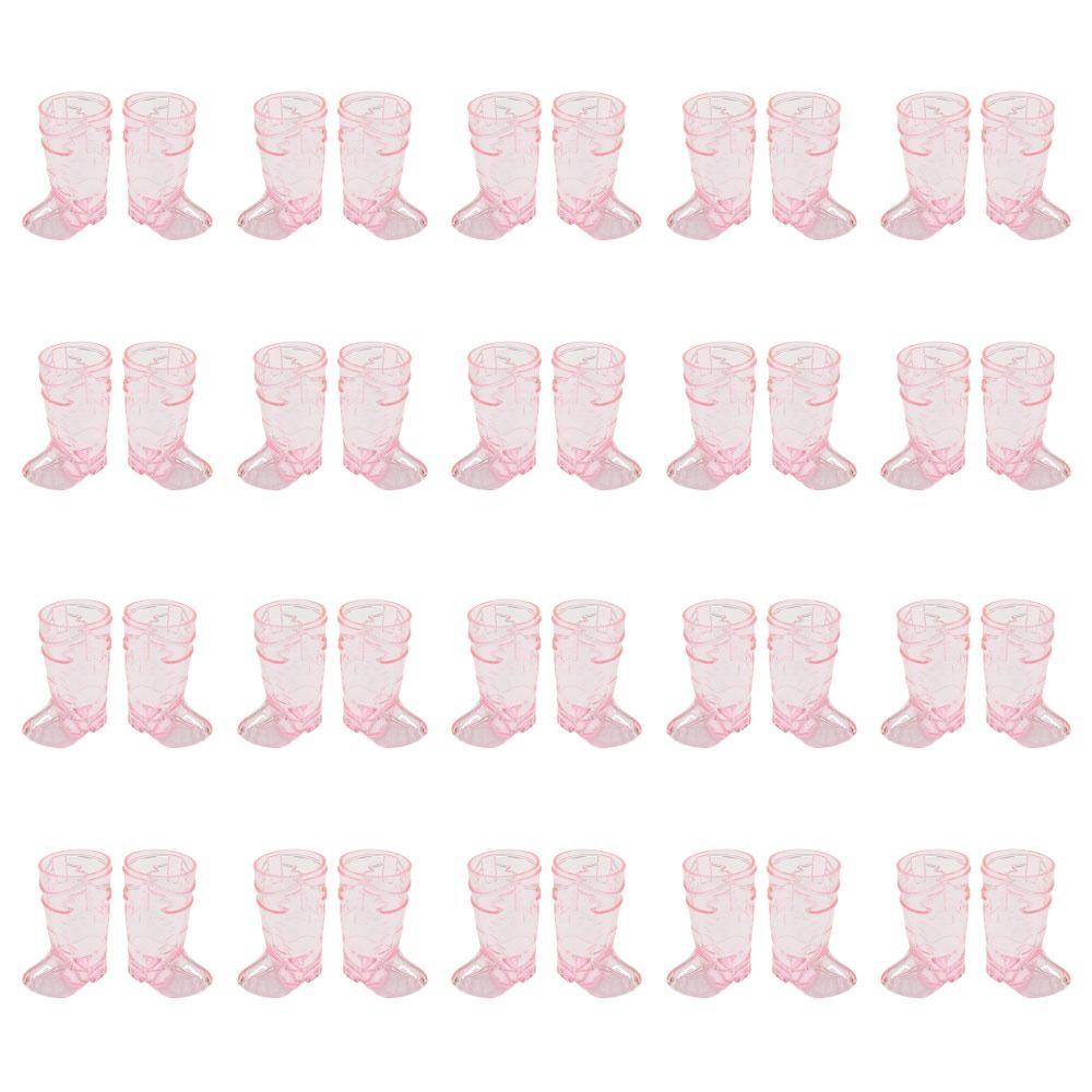 10Pcs Transparent Western Cowboy Glasses Plastic Shot Glasses Creative Beer Cup  Outdoor