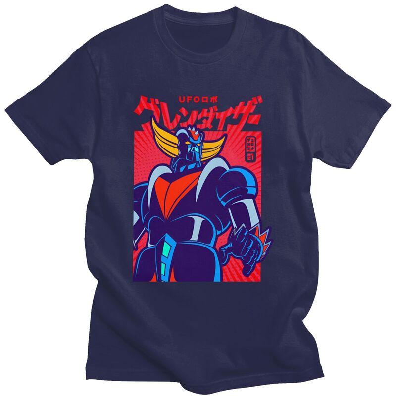 Мужская футболка на заказ Grendizer UFO Robot Goldorak, футболка, повседневная футболка, футболка с коротким рукавом, свободный крой, одежда, подарок
