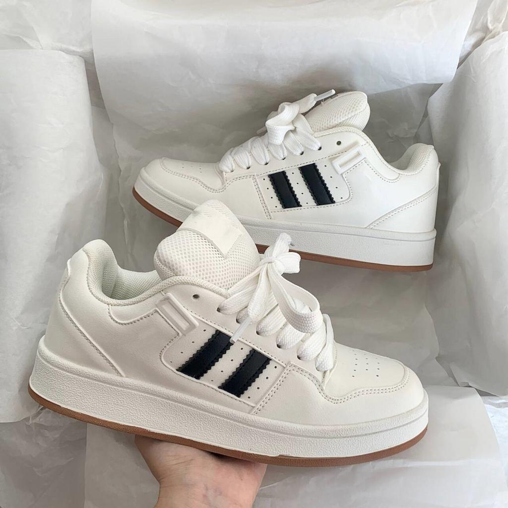 Нишевые дышащие женские осенние новые студенческие универсальные модные кроссовки на толстой подошве, кеды