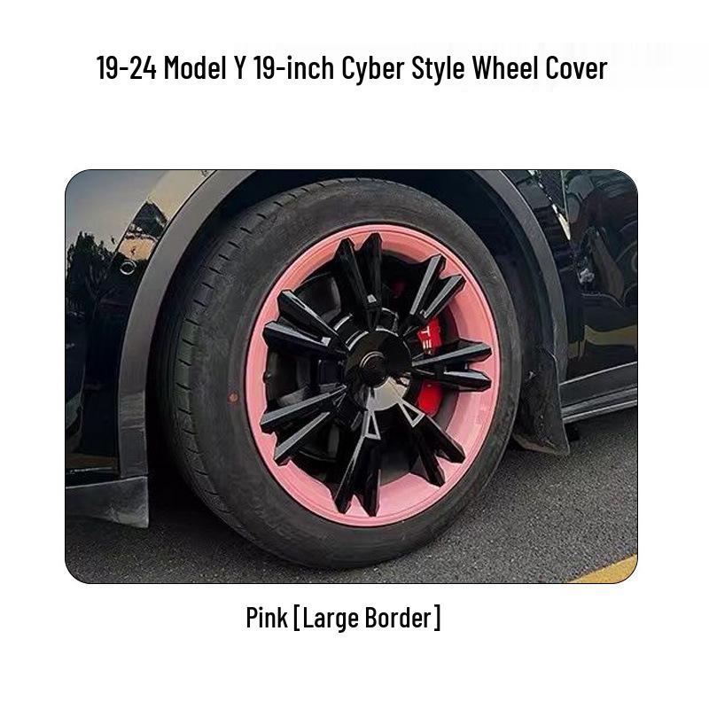 19-24 Tesla Model Y Cybertruck Style 19-inch Wheel Covers: Full Coverage, Anti-Scratch Decor.