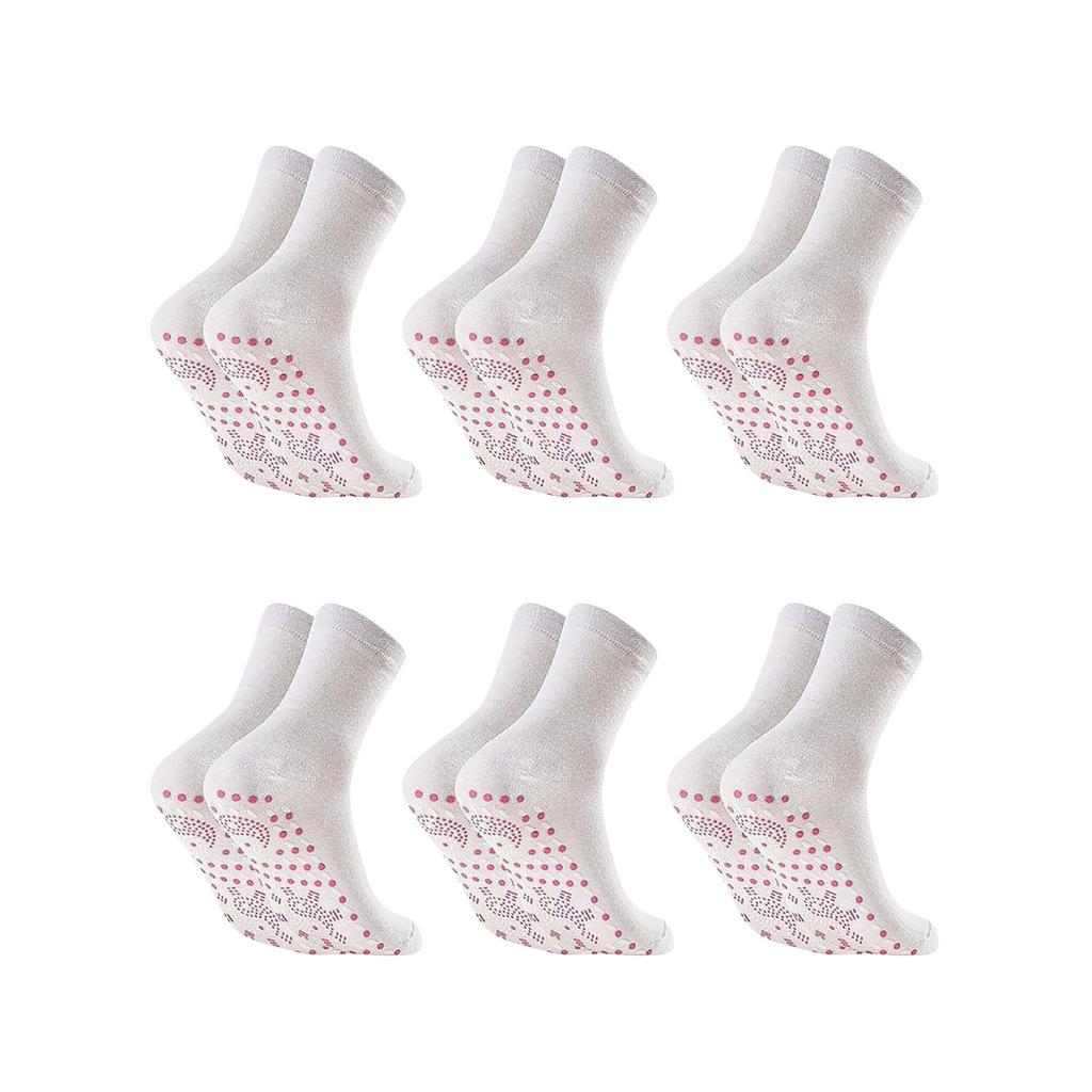 6 пар самонагревающихся носков. Зимние обогревающие носки. Теплые зимние носки.