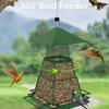 Металлическая кормушка для птиц, 3-х уровневая подвесная кормушка для колибри, дозатор корма для птиц, складная сетка