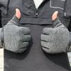 Warm Thick Fingerless Mens Mittens Half Finger Winter Gloves Thermal