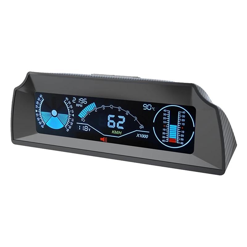 OBD X90 Проекционный дисплей на лобовое стекло Бортовой компьютер OBD2 Спидометр автомобиля OBD-датчик С дисплеем угла наклона и тангажа