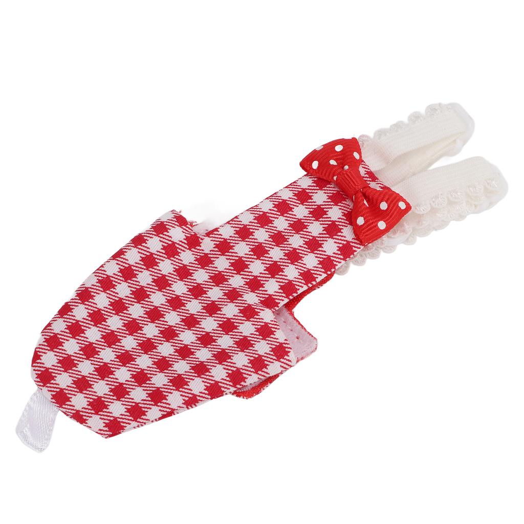 Подгузник для птиц Регулируемый Красный клетчатый узор Костюм пилота для попугаев Ара Волнистый попугайчик Попугай