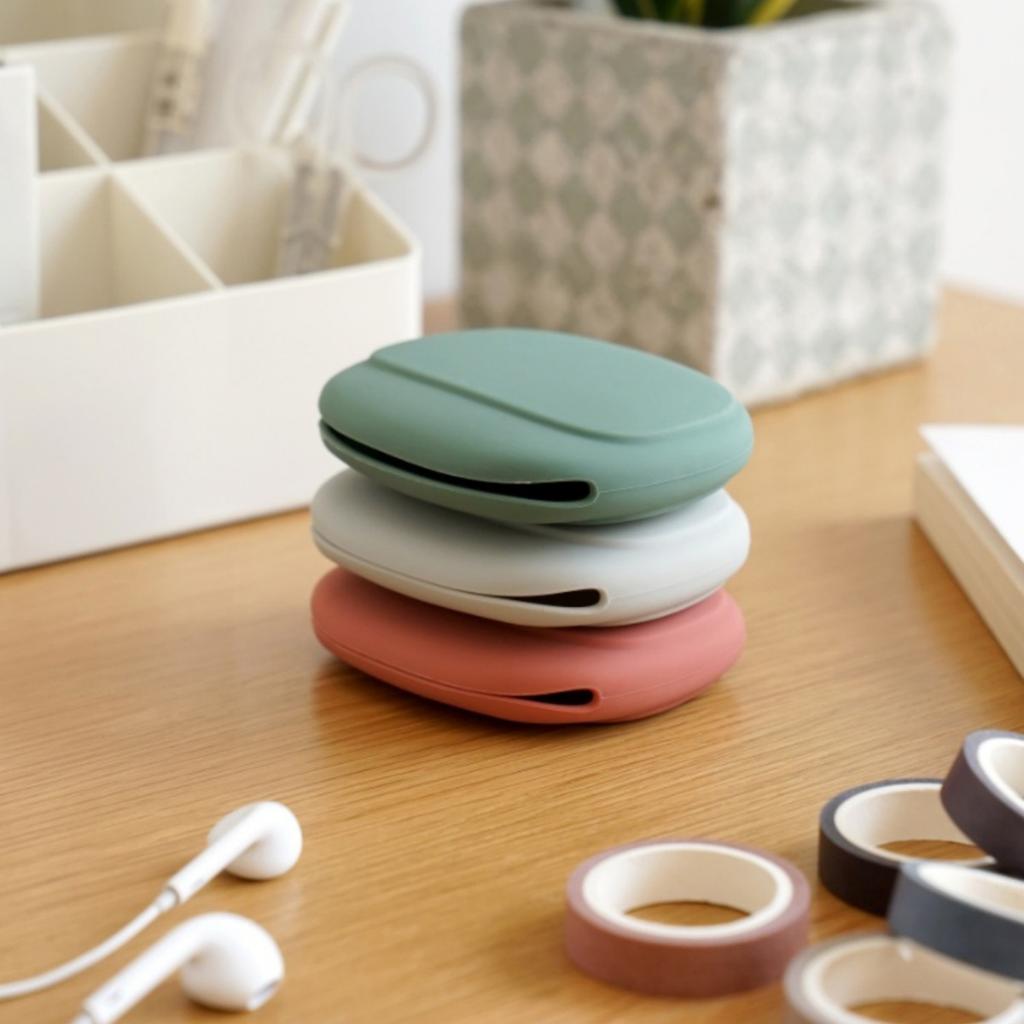 Multi-functional Silicone Data Cable Mini Storage Bag Portable Storage Bag for Headphone Cable