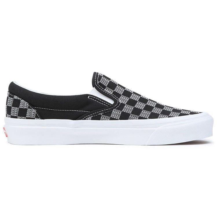 Кеды-слипоны Classic Vans 'Checker Check - Черный Белый' VN0A7Q58BLK