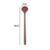 Korean Style Wooden Long Handle Tableware Round Cooking Supplies Kitchen Utensil Spoons Soup Spoon