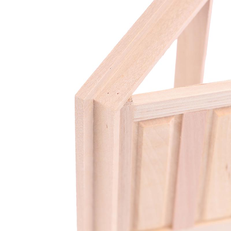 1/12 Кукольный домик Миниатюра 4 Панель Интерьер Деревянная Дверь Diy Модель Аксессуары Игрушки