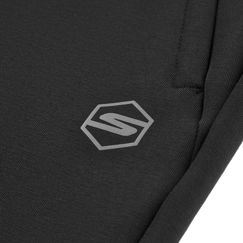 Skechers Серия 'Комфорт Спорт' Прочные Простые Эластичная Посадка Повседневные Брюки Мужские Низ Carbon-Black P125M030-0018